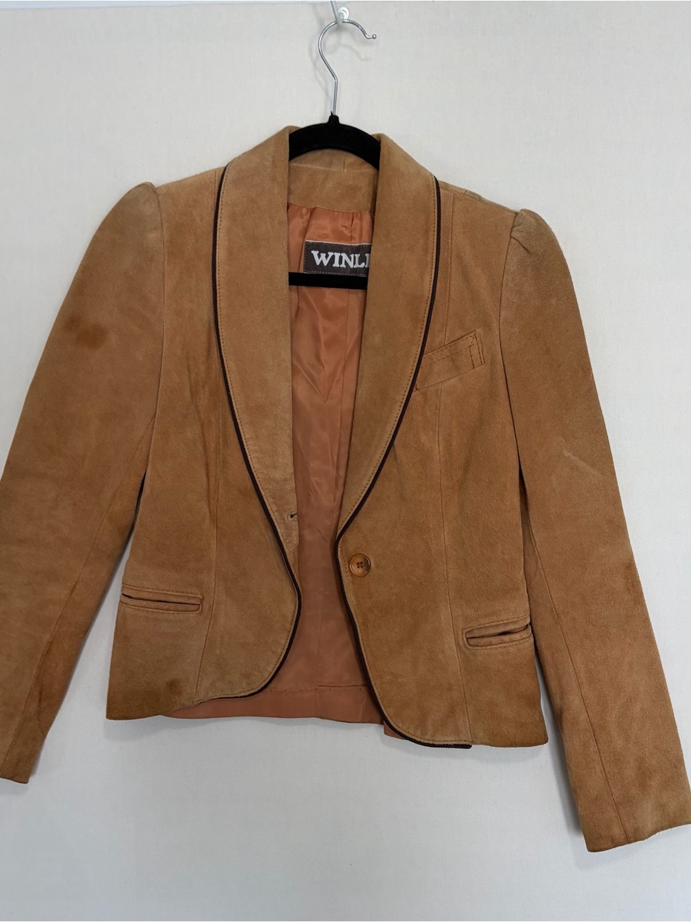 tg Winlit Listeff  tan suede leather Riding Jacket Women’s S Equestrian Western